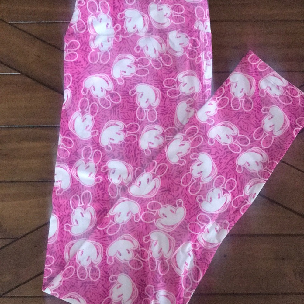 Lularoe hot pink Disney Leggings
